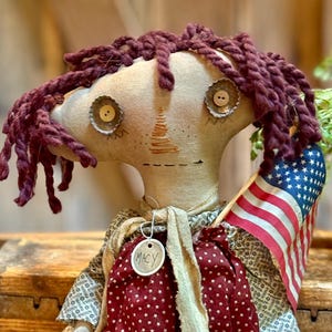 Handmade Primitive Americana Doll
