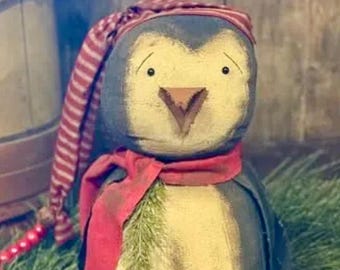 Handmade Christmas Penguin - IN STOCK