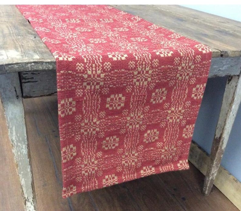 Assorted Table Runners Assorted - Gettysburg Woven Primitive Table Runner - Etsy