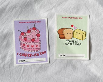 Funny Valentine's Day Cards Funny Corny Love Puns Valentines Cards Printable Teen Tween Kids Classroom Valentines Day Cards Sarcastic Retro