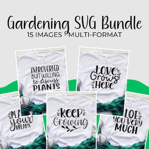 Gardening SVG Bundle - 15 Unique Designs for Garden Enthusiasts