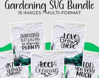 Gardening SVG Bundle - 15 Unique Designs for Garden Enthusiasts