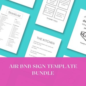 Airbnb Checklist Bundle - Digital Download with Canva Link | Vacation Rental Essentials