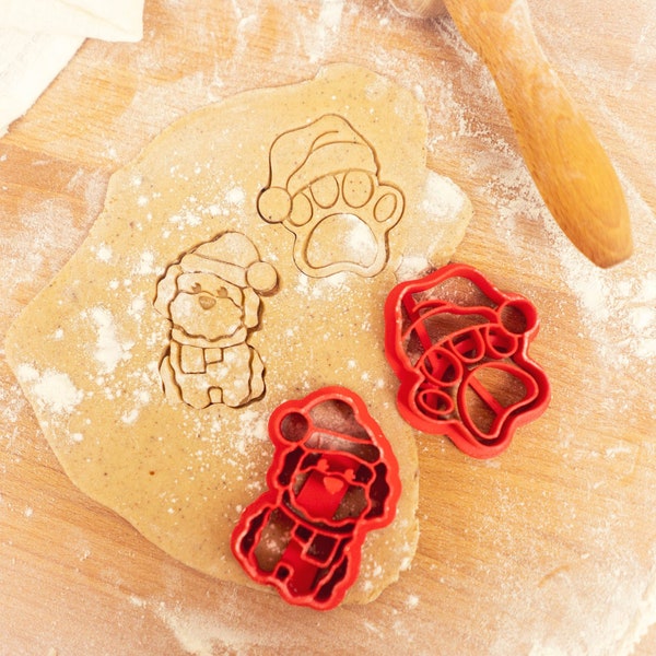 Cookie Cutter - Christmas Dog And Paw Set 2pcs