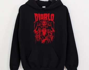 Diablo 4 Hoodie, Diablo Lilith Sweatshirt, Diablo IV Shirt, Gamer Hoodie, Heavy Metal Hoodie, Heavy Metal Shirt, unisex