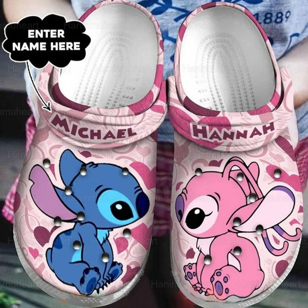 Personalized Stitch and Angel Clogs Stitch and Angel Sandal - Etsy ...