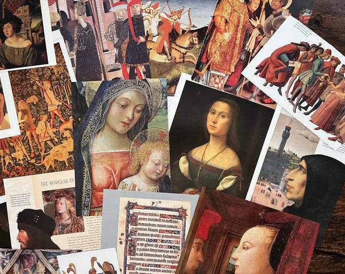 Medieval Renaissance Art Images: Collage, Journals, Papercraft (25 ...