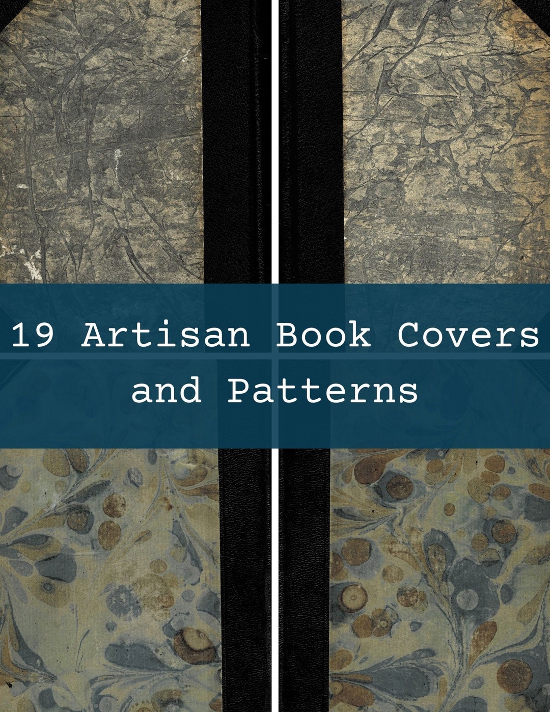 Artisan Book Covers and Marbled Patterns From Old Books, Pattern Design