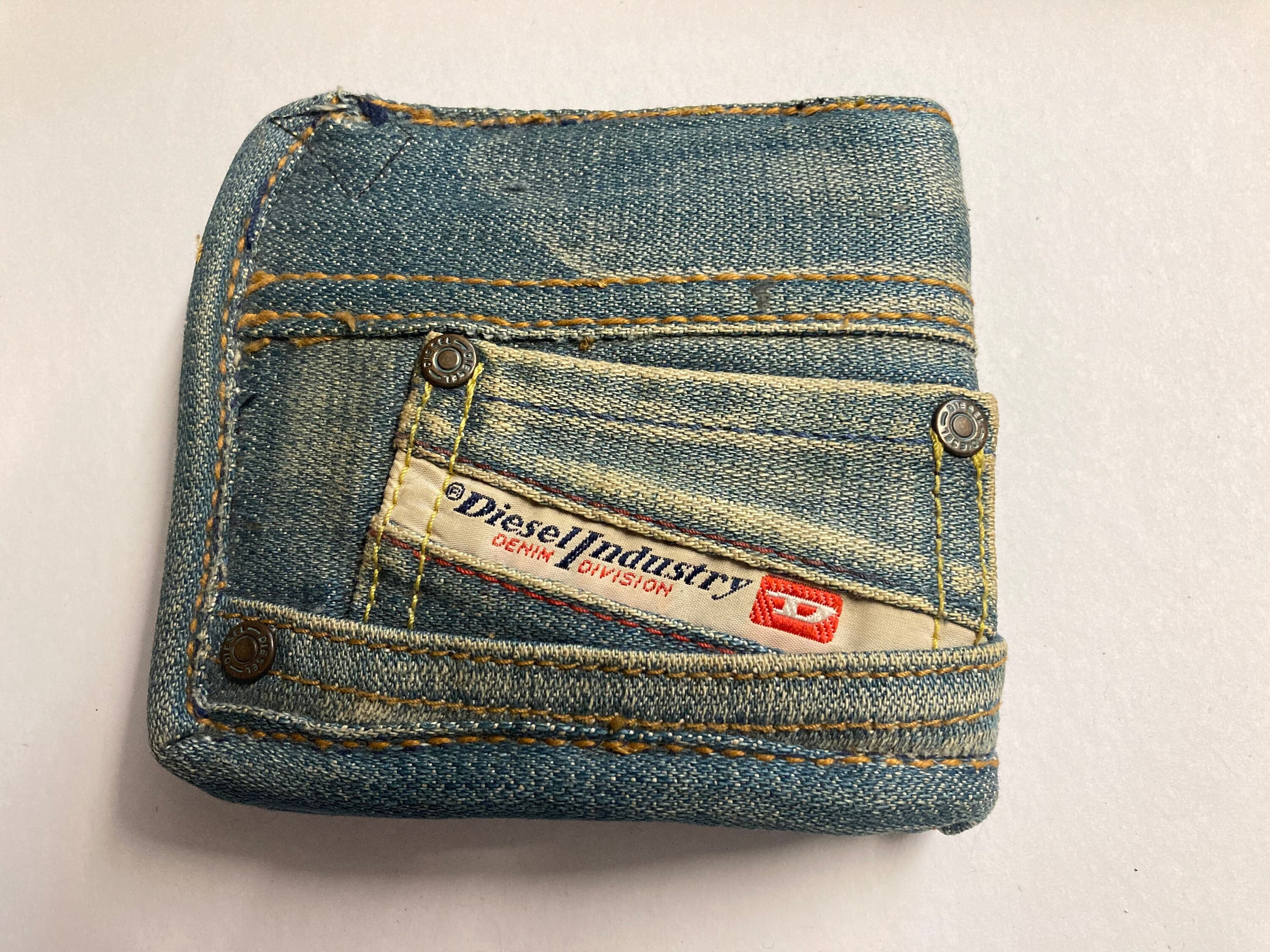 One of a Kind Recycle Funky Leather/denim Wallet Made in New York - Etsy