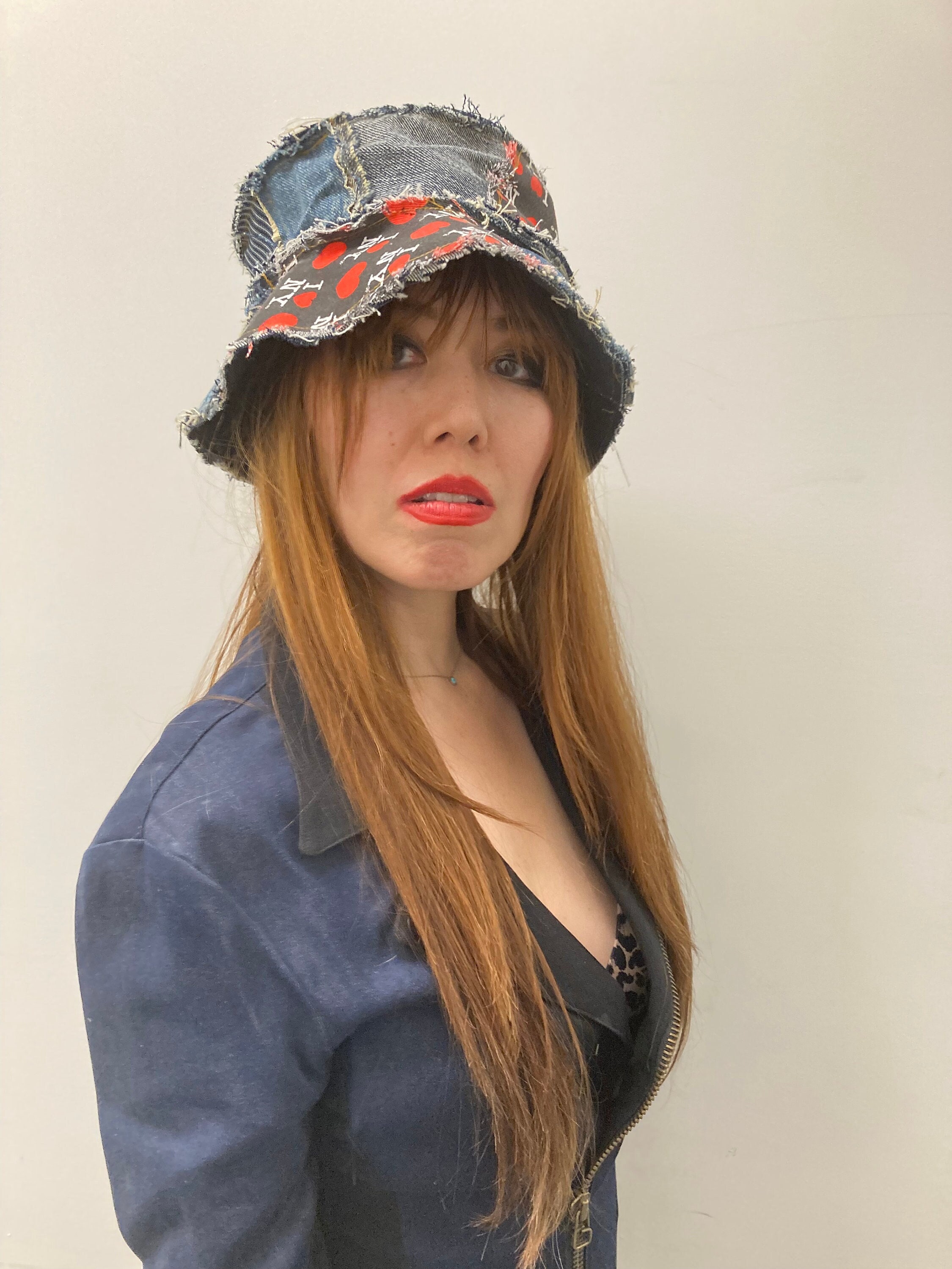 Avante Garde One of a Kind Fedora/bucket Deconstructed Hat I  display picture 3
