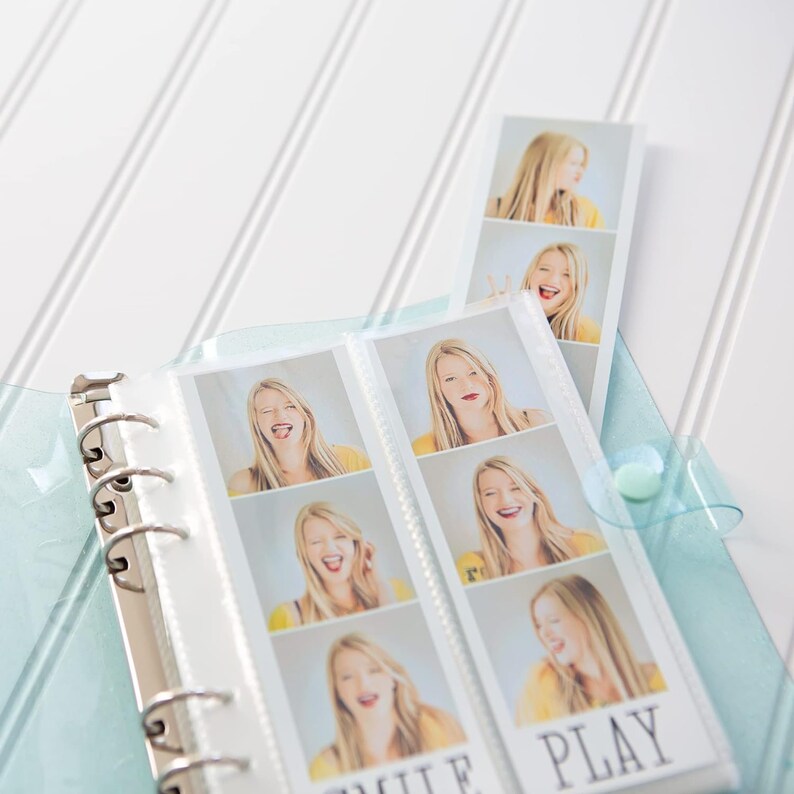 6 Ring Binder 2x6 Photobooth Album - SEAFOAM - Etsy