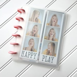 Crea il tuo album fotografico con rilegatura per foto 2x6 Photo Booth, immagini 3x4, stampe 4x6 - Mescola e combina! - COPERTINA FROST