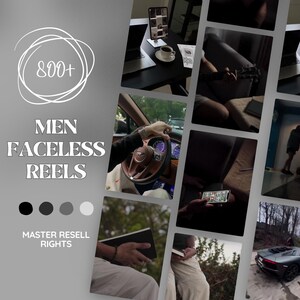 Faceless men reels, Dark men aesthetic reels, Men aesthetic videos, Men faceless reels video, Men Faceless Bundle