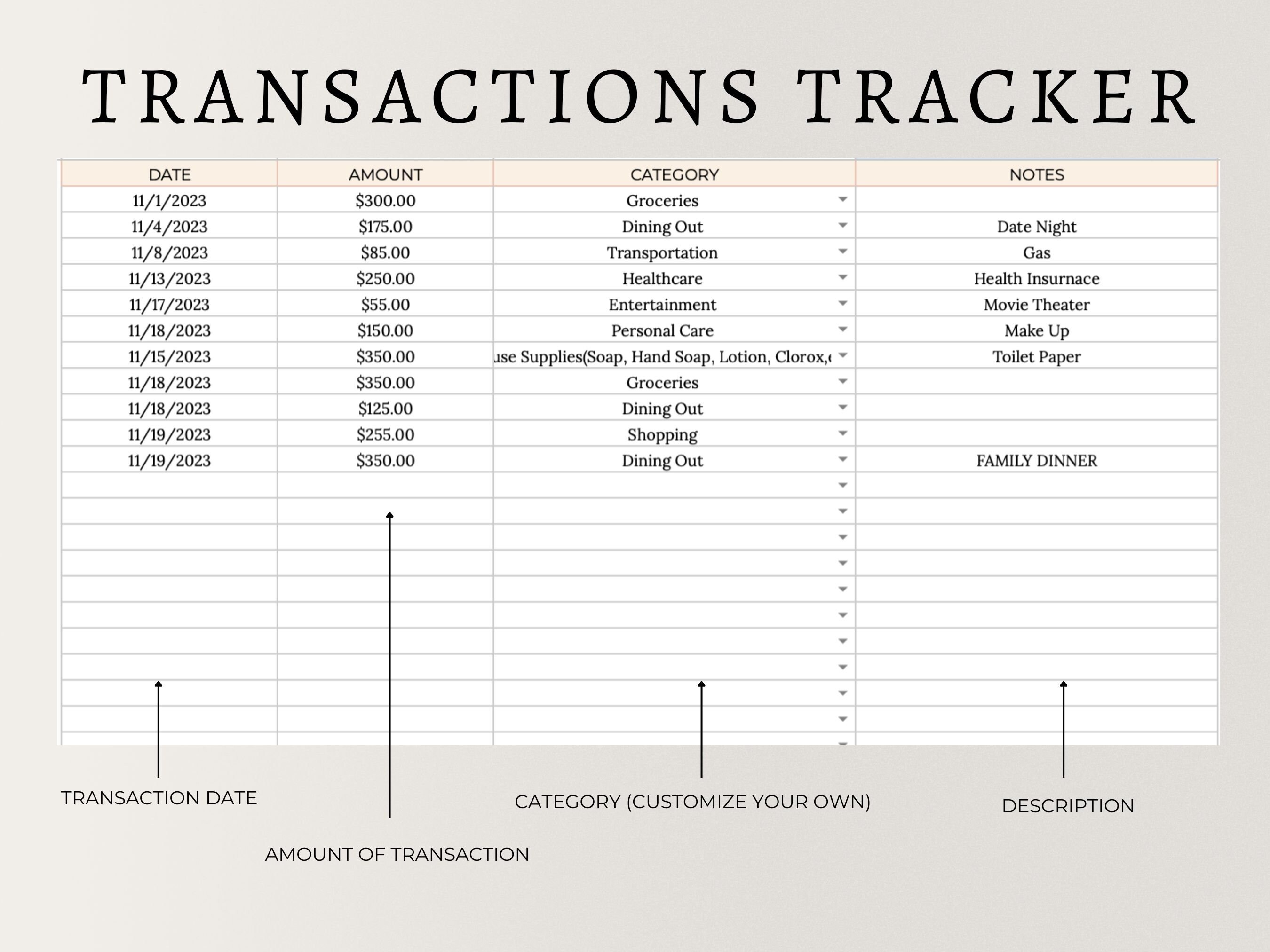 PLR Monthly Budget Spreadsheet, Monthly Budget for Google Sheets ...