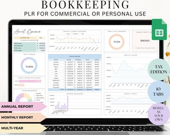Hoja de cálculo de contabilidad PLR: Plantilla de contabilidad empresarial (Hojas de cálculo de Google)