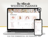 PLR Wedding Planner Notion Template: Timeline, Vendors, Budget (Digital Download)
