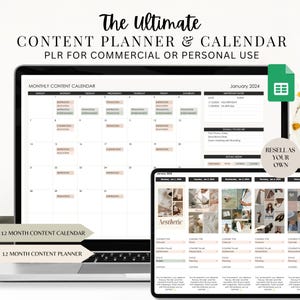 PLR-content voor sociale media, Google Spreadsheets-agenda, spreadsheet voor digitale contentplanner, sjabloon voor socialemediaplanner, commerciële rechten