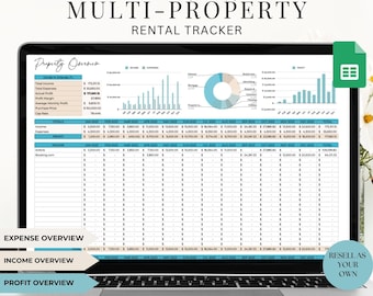 Multi-Property Rental Tracker Spreadsheet: Airbnb Profit & Loss (PLR)