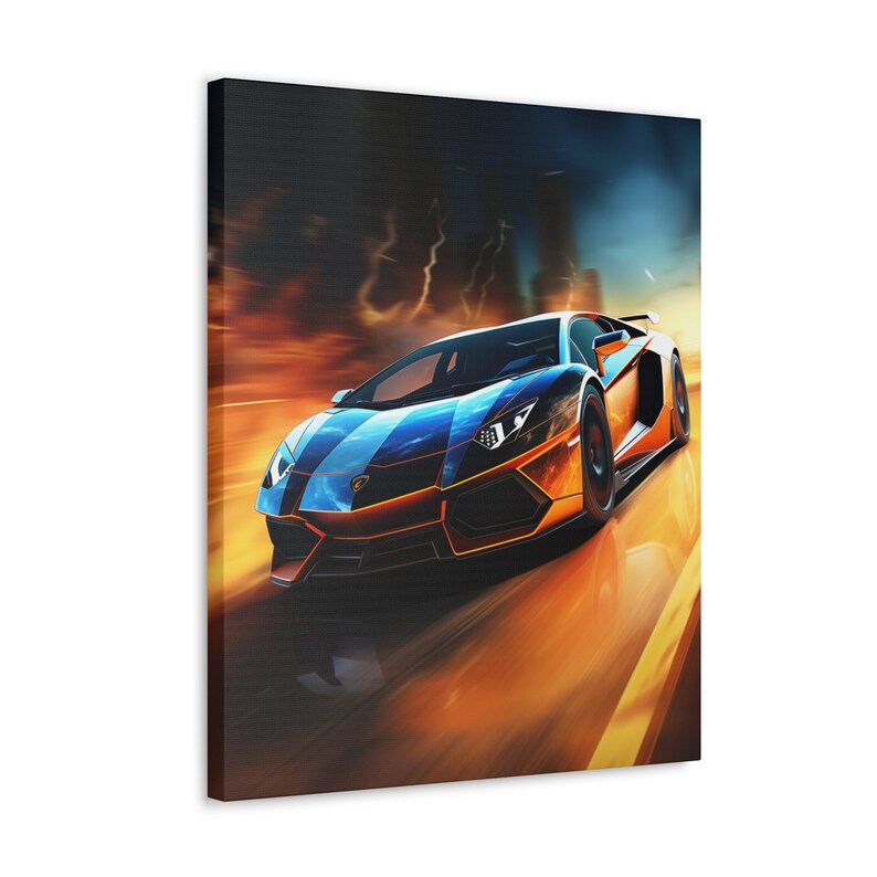 Aventador Canvas Car Wall Art Car Print on Canvas Gifts for