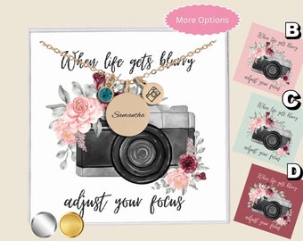 Photographer Camera Necklace Gift, Gift for Photographer, Camera Jewelry, Dainty Camera Necklace, Wedding/Baby Photographer Thank You Gift