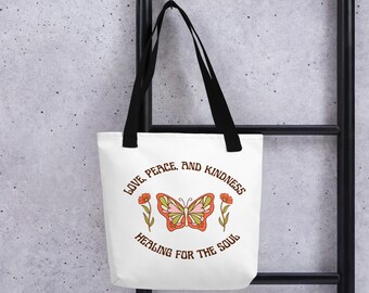 Love Peace and Kindness Tote bag