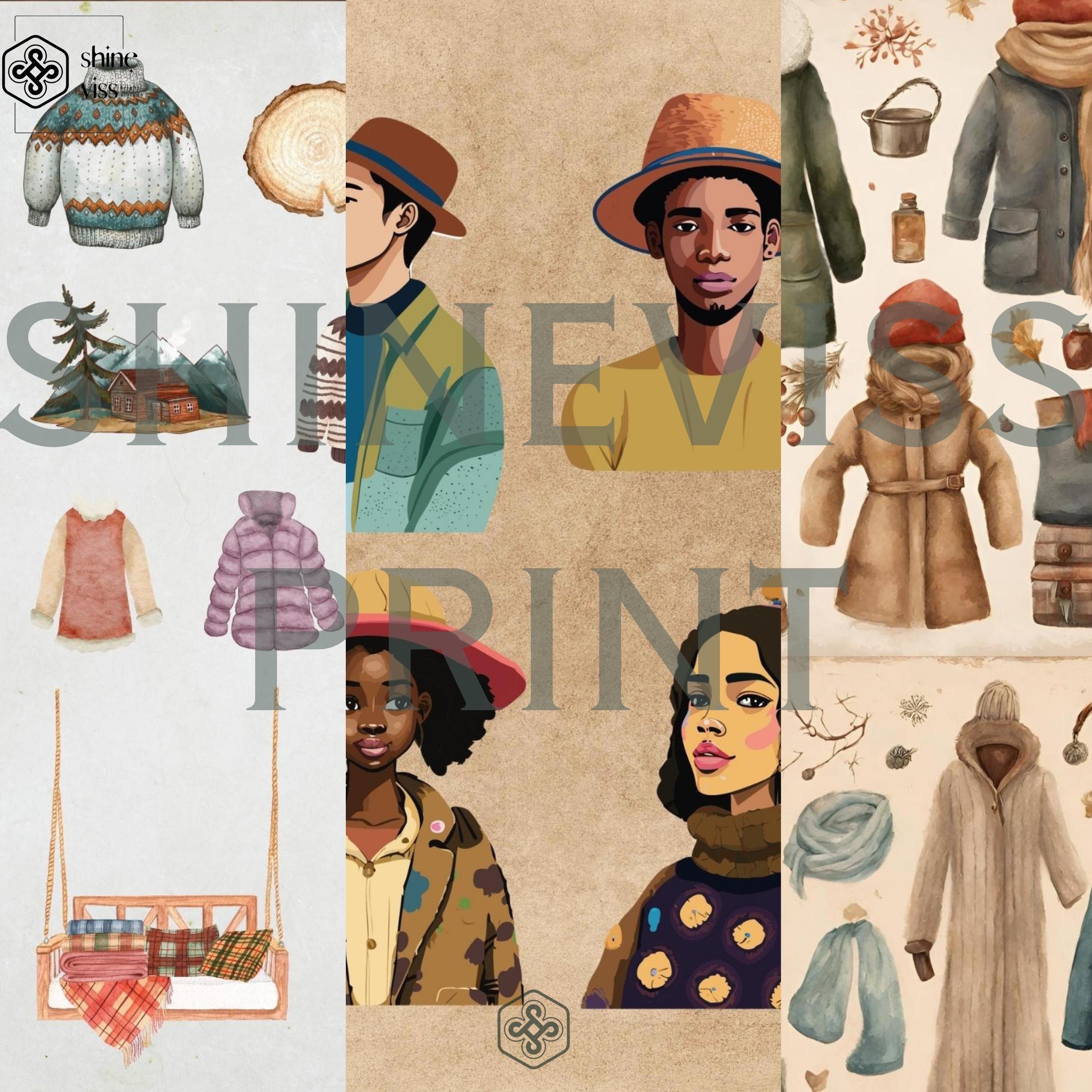 VINTAGE Winter Street FASHION Style Junk JOURNAL Kit