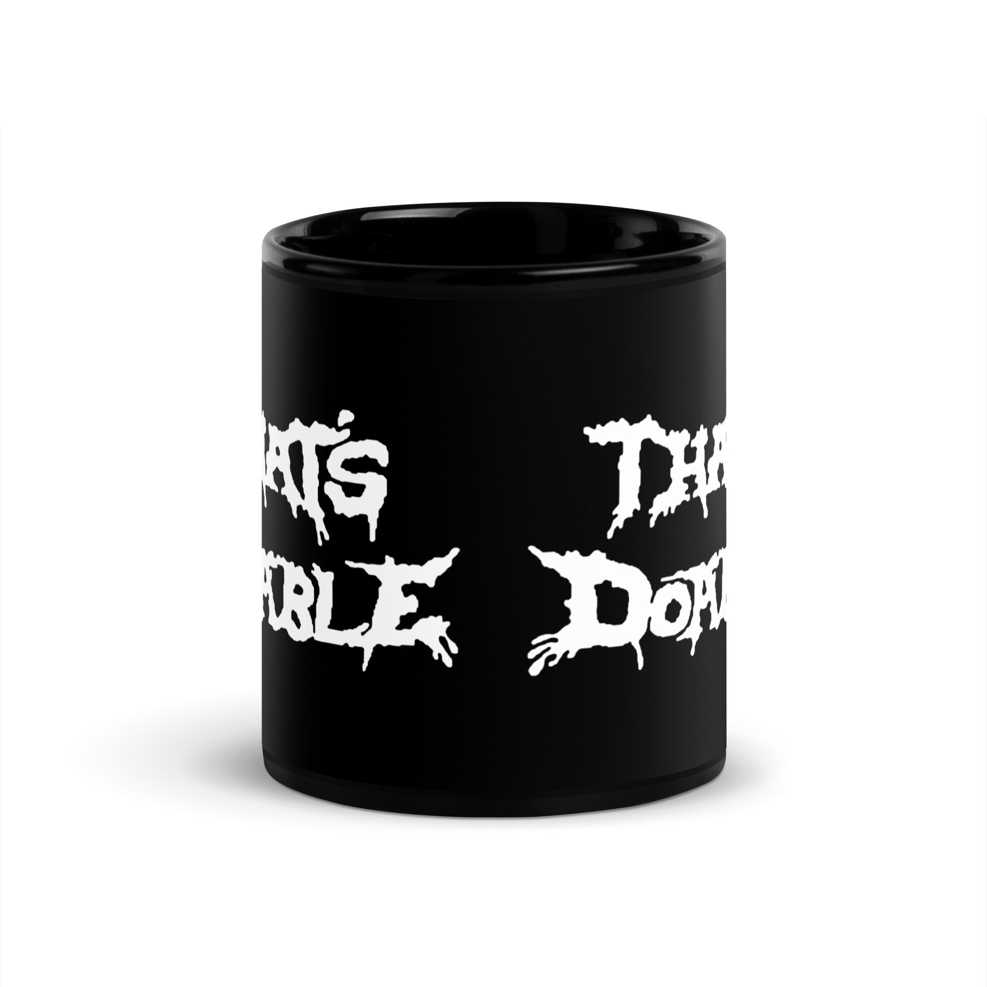 That's Doable Metalocalypse Dethklok Black Glossy Mug - Etsy