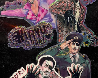 MAJIMA EVERYWHERE Vinyl Stickers // Majima Goro ~ Yakuza Kiwami