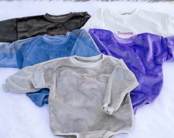 Baby Sweatshirt Romper, Personalized Sweatshirt for Infants, Neutral Sweatshirt for Baby, Newborn Gift, Crafted in USA