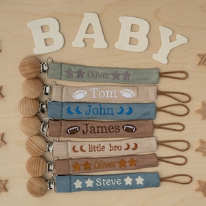 Personalized Pacifier Clip, Custom Newborn Pacifier Clip, Baby Shower Gift, Custom Pacifier Holder, Newborn Gift, Monogram Paci Clip, Gift