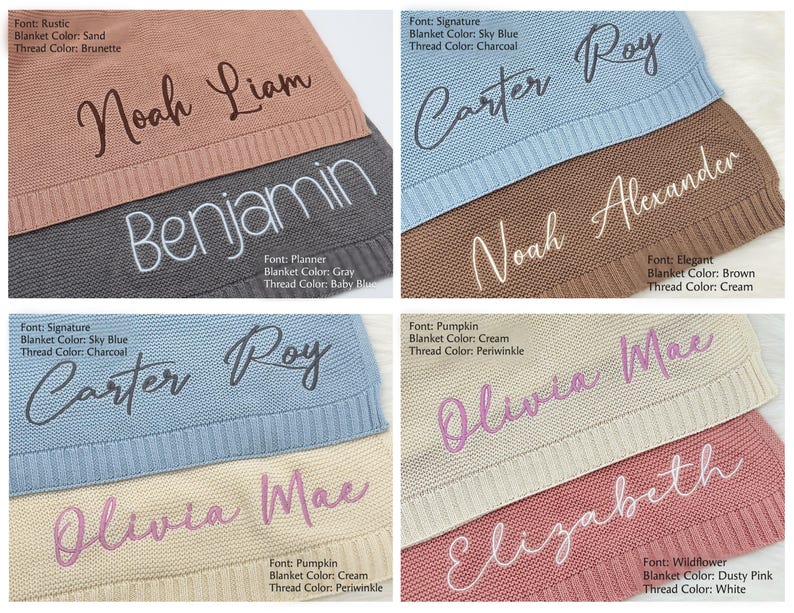 Personalized Baby Blanket, Gift for Baby, Baby Shower Gift, Embroidered name Blanket, Custom Baby Name Blanket, Newborn Blanket