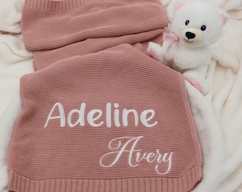Personalized Baby Blanket, Gift for Baby, Baby Shower Gift, Embroidered name Blanket, Custom Baby Name Blanket, Newborn Blanket