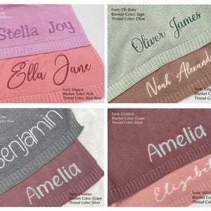 Personalized Baby Blanket, Gift for Baby, Baby Shower Gift, Embroidered name Blanket, Custom Baby Name Blanket, Newborn Blanket