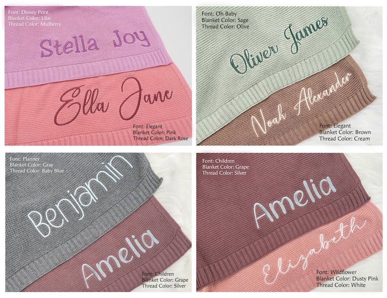 Personalized Baby Blanket, Gift for Baby, Baby Shower Gift, Embroidered name Blanket, Custom Baby Name Blanket, Newborn Blanket