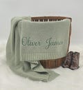 Embroidered Baby Blanket, Personalized Baby Blanket, Gift for Baby, Baby Shower Gift, Custom Baby Name Blanket, Newborn Blanket