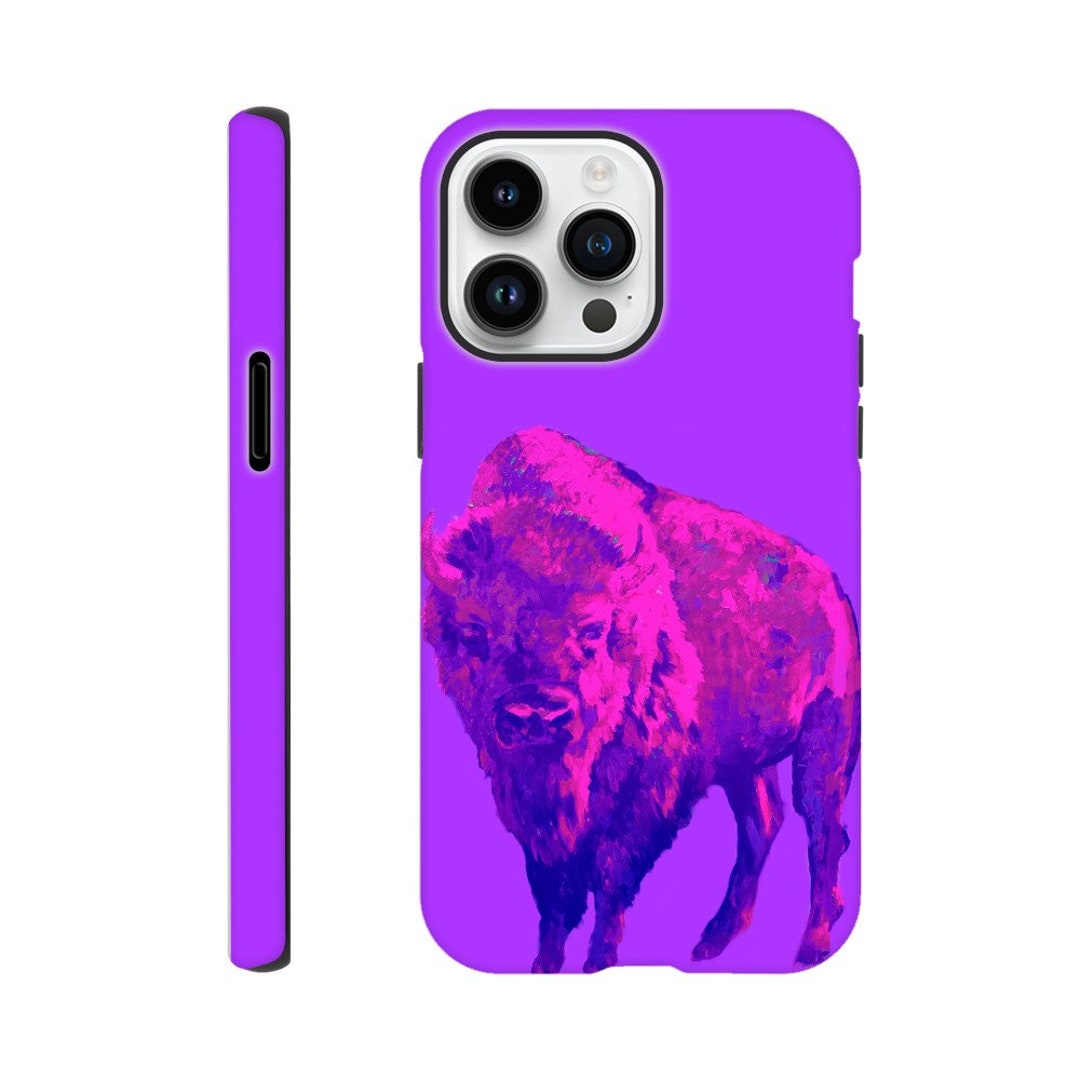 Tough iPhone Case Queen Buffalo Purple Etsy