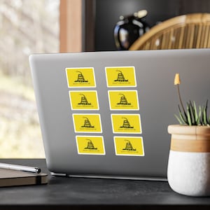 Gadsden Flag Sticker Pack, American Patriot Stickers, Historical American Gadsden Decal