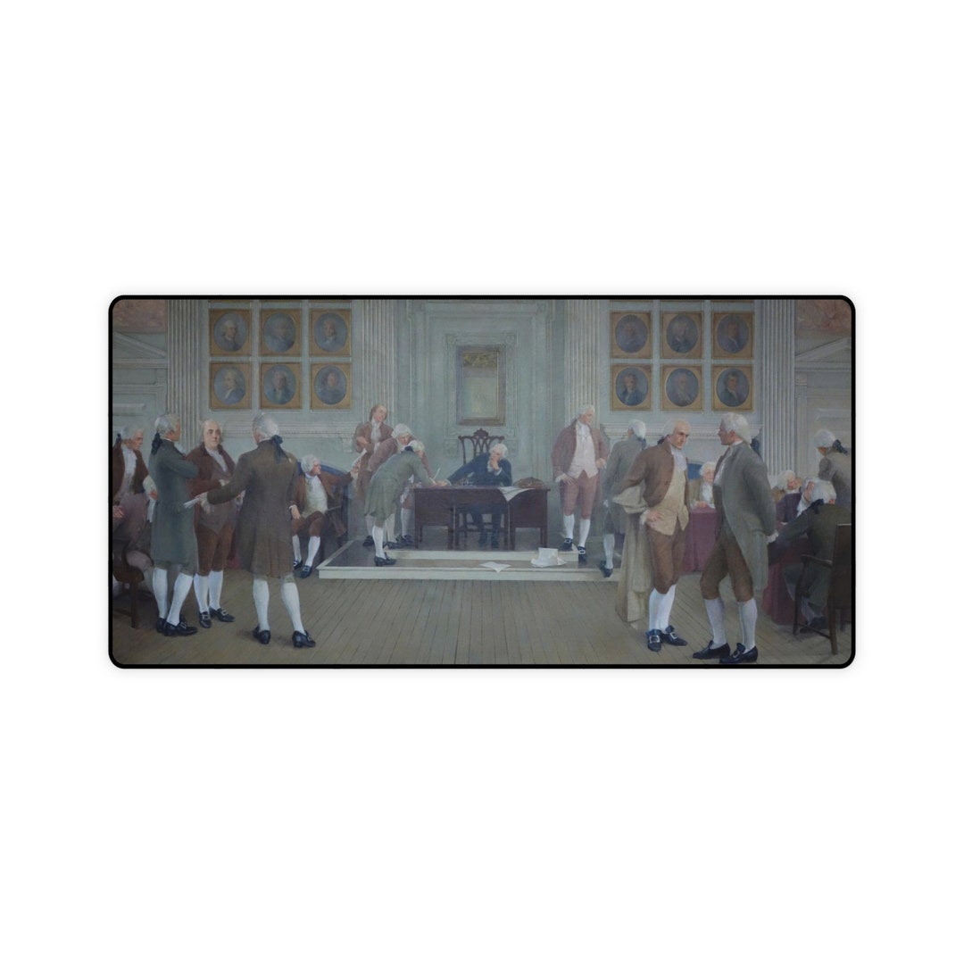 Signing of the Constitution by Albert Herter Founding Fathers Desk Mat ...
