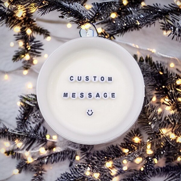 Candles With Message Etsy