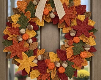 Thanksgiving Wreath Crochet Pattern