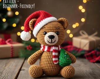 Christmas Bear Crochet Pattern