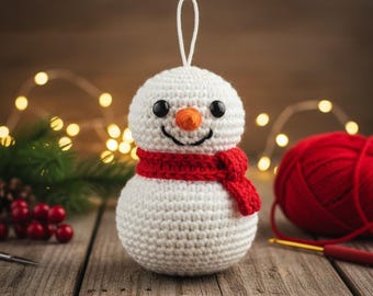 Chubby Snowman Crochet Pattern