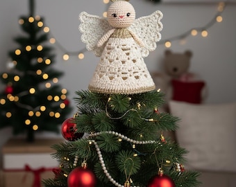 Crochet Angel Tree Topper Pattern