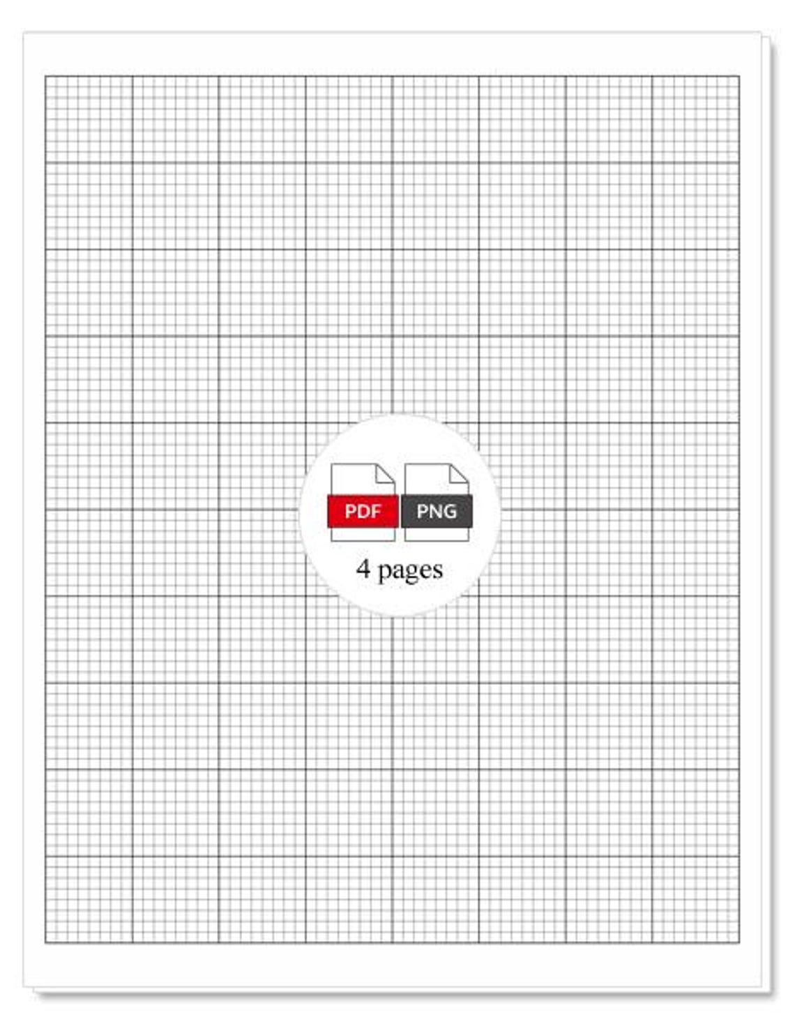 8-count Graph Paper: Printable Grid Template (PDF, PNG) - Etsy