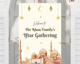 Ramadan Iftar Welcome Sign | Ramadan Decor | Eid Decor | Iftar | Ramadan 2024 | Eid Al Adha | Digital Download | Personalised