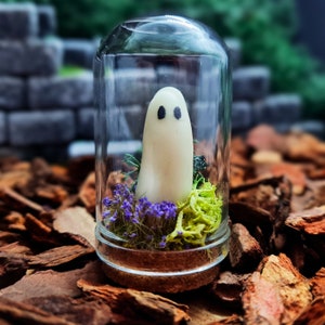 Jarling - Your Very Own Pet Ghost In A Dome Jar Companion, Spooky Gift, Goth Gift, Quirky Gift, Desk Ghost, Halloween Gift, Halloween Décor
