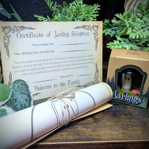 Jarling - Your Very Own Adopt a Ghost In A Jar Companion, Spooky Gift, Goth Gift, Pet Ghost, Desk Buddy, Halloween Gift Decor, Witchy Gift image 5