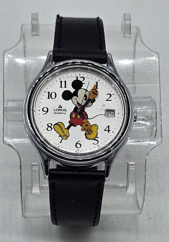 Lorus Quartz Mickey Mouse Rare Walking Stroll - Etsy display picture 1
