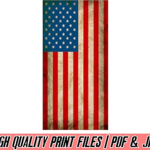 Cornhole Wrap | Digital Download | Rustic American Flag | American Flag Wrap | Decals | Cornhole Board Maker | Large Format Print File