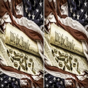 United States Constitution Bullets Cornhole Wraps Decals - Laminated or Unlaminated Vinyl